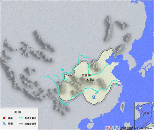 中国历代国土全图，元朝疆域太大了